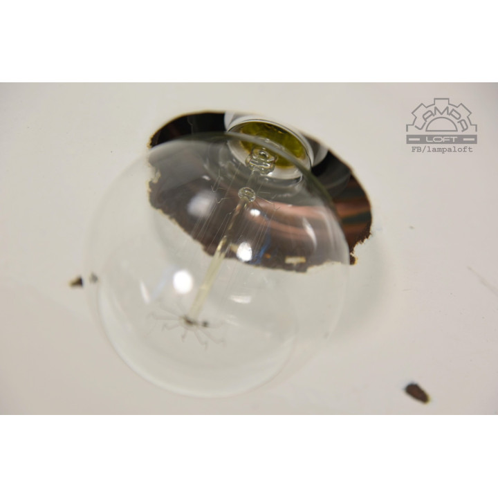 Przedwojenna uliczna lampa miedziana