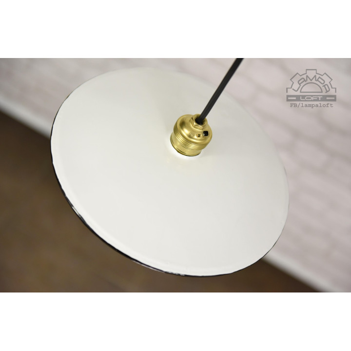 Lampy talerzykowe białe z lat 60'
