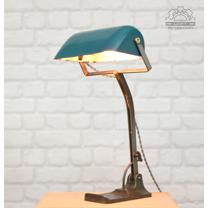 Kolekcjonerska lampa bankierska ASTRAL 30'