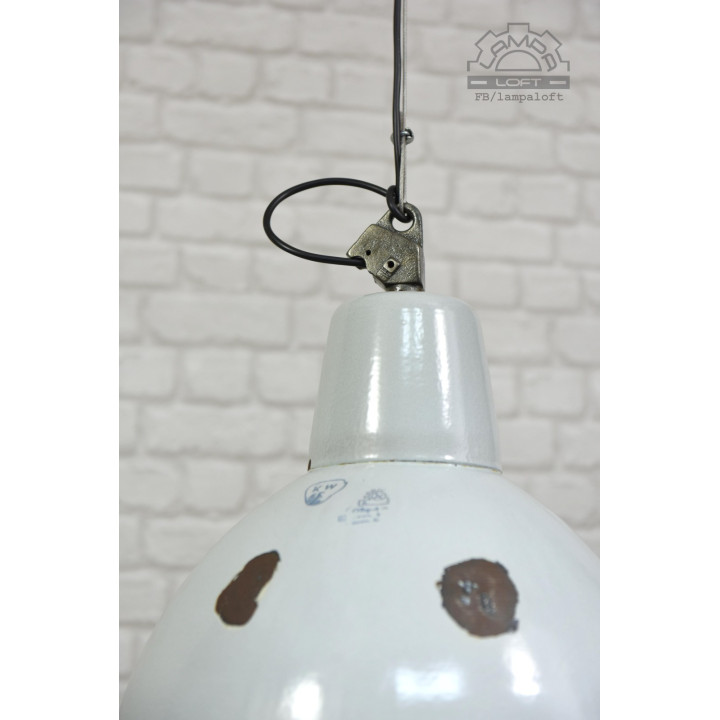 Duża lampa industrialna OBg-4 z lat 60'