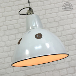 Duża lampa industrialna OBg-4 z lat 60'