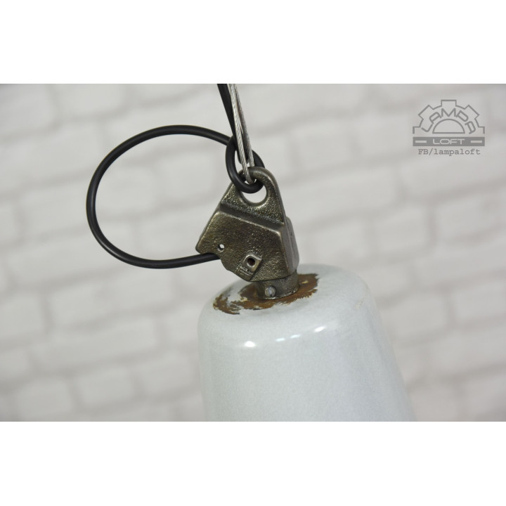 Duża lampa industrialna OBg-4 z lat 60'