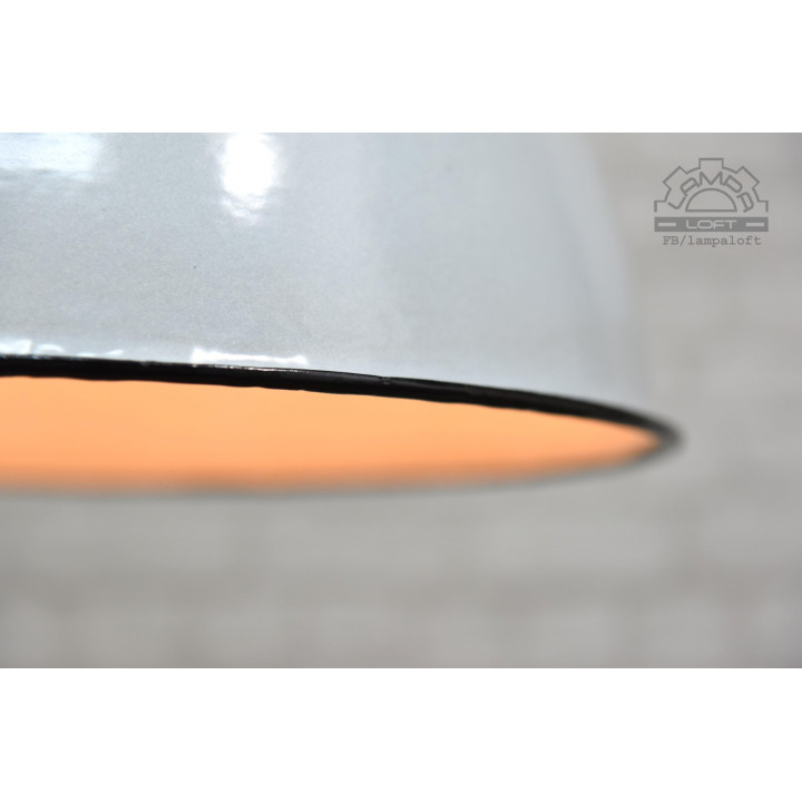 Duża lampa industrialna OBg-4 z lat 60'