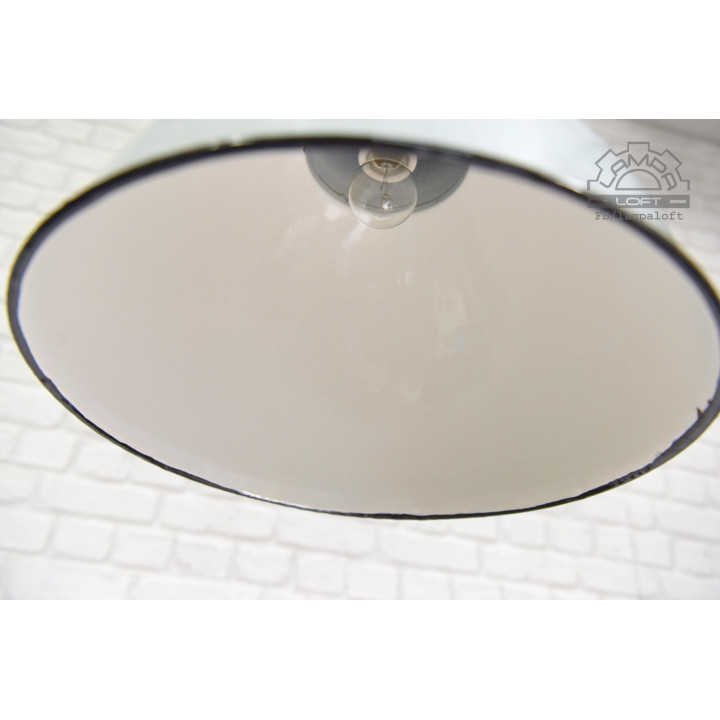Duża lampa industrialna OBg-4 z lat 60'