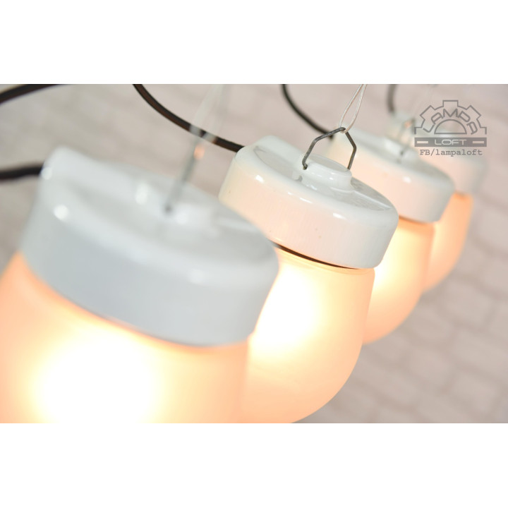 Lampa porcelanowa z lat 70'