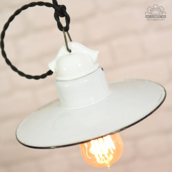 Lampa emaliowana z lat 30' SIEMENS