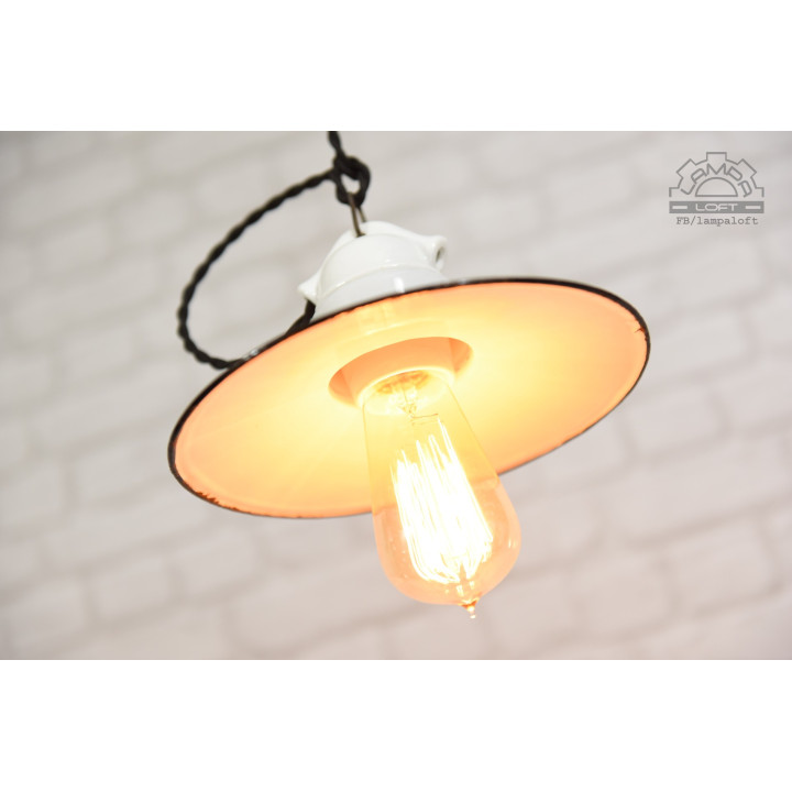 Lampa emaliowana z lat 30' SIEMENS