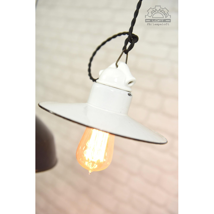 Lampa emaliowana z lat 30' SIEMENS