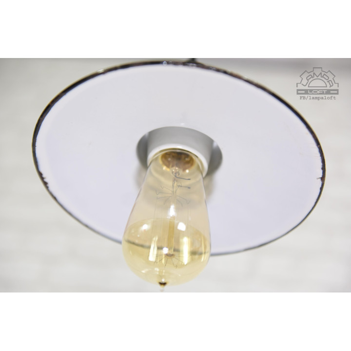 Lampa emaliowana z lat 30' SIEMENS