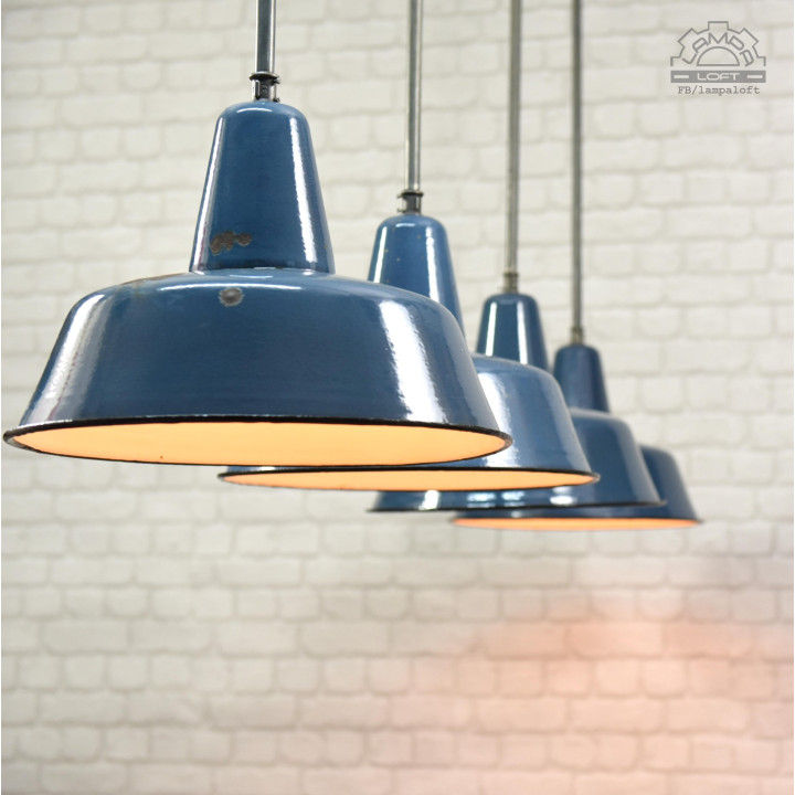 Lampa industrialna OBs-3 z lat 60'