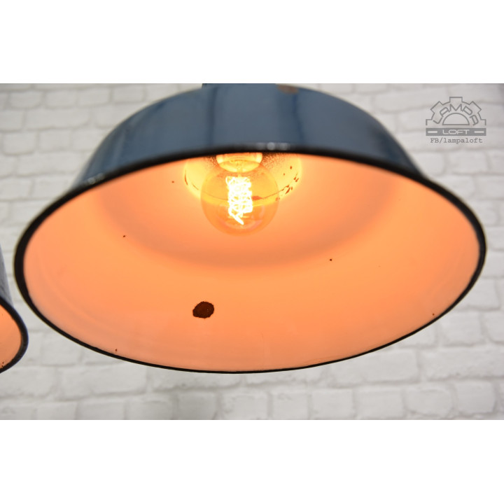 Lampa industrialna OBs-3 z lat 60'