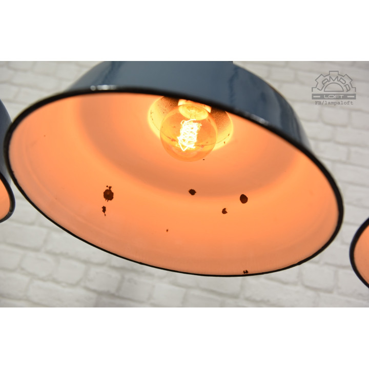 Lampa industrialna OBs-3 z lat 60'
