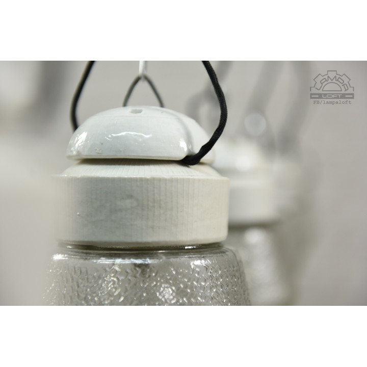 Lampa porcelanowa z lat 70'