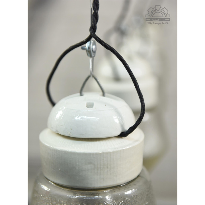 Lampa porcelanowa z lat 70'