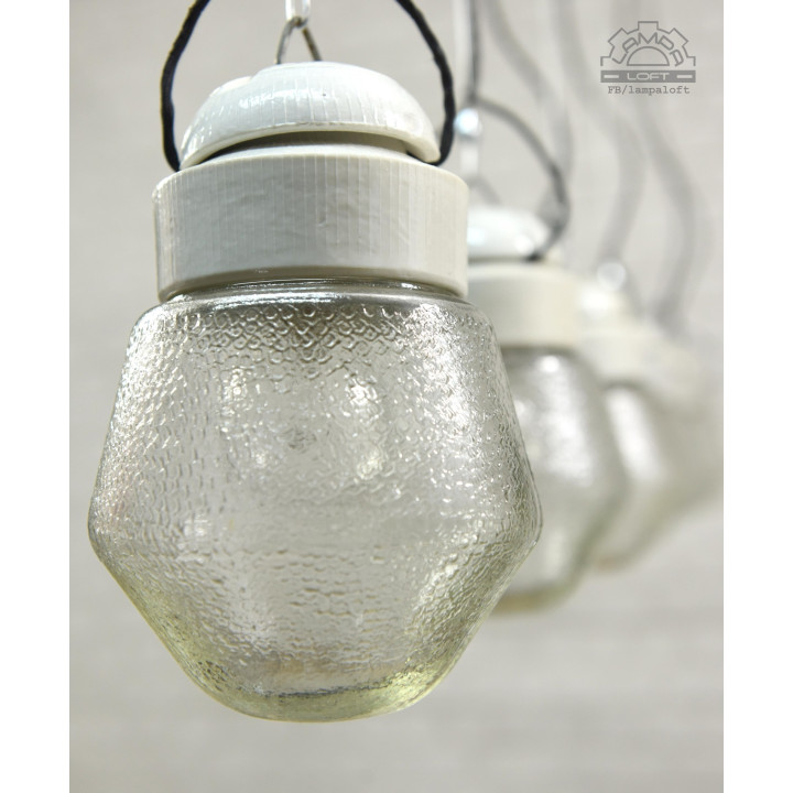 Lampa porcelanowa z lat 70'