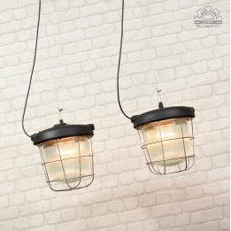 Lampa industrialna OS-200P z lat 70'