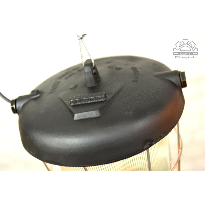 Lampa industrialna OS-200P z lat 70'