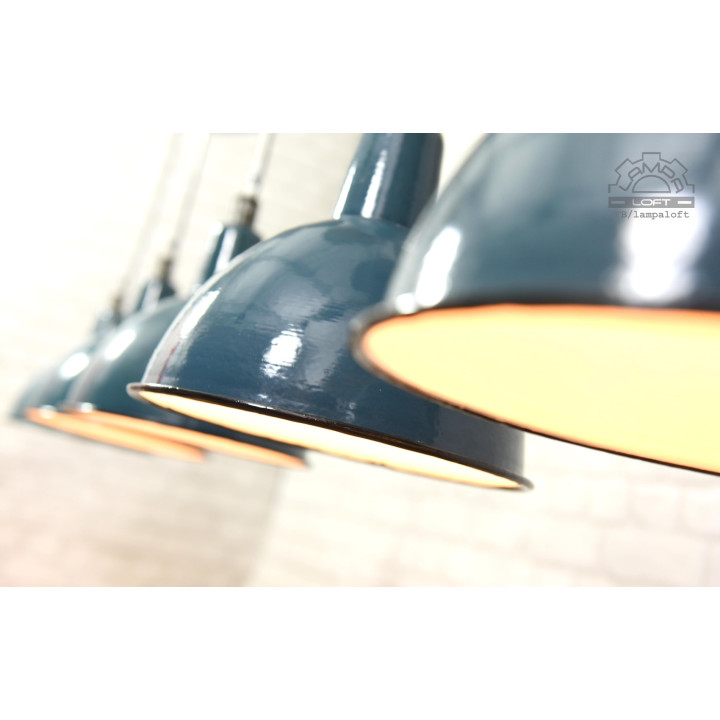 Lampa emaliowana OBg-1 z lat 60'