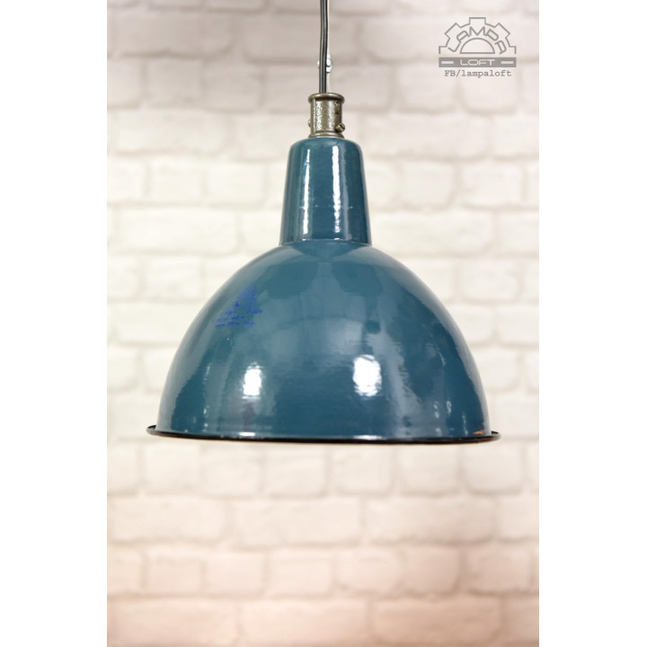 Lampa emaliowana OBg-1 z lat 60'