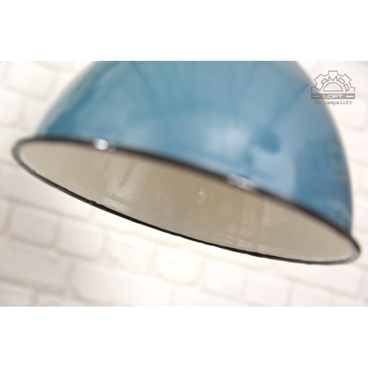 Lampa emaliowana OBg-1 z lat 60'