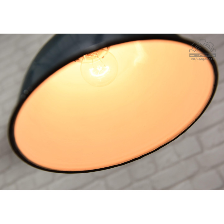 Lampa emaliowana OBg-1 z lat 60'