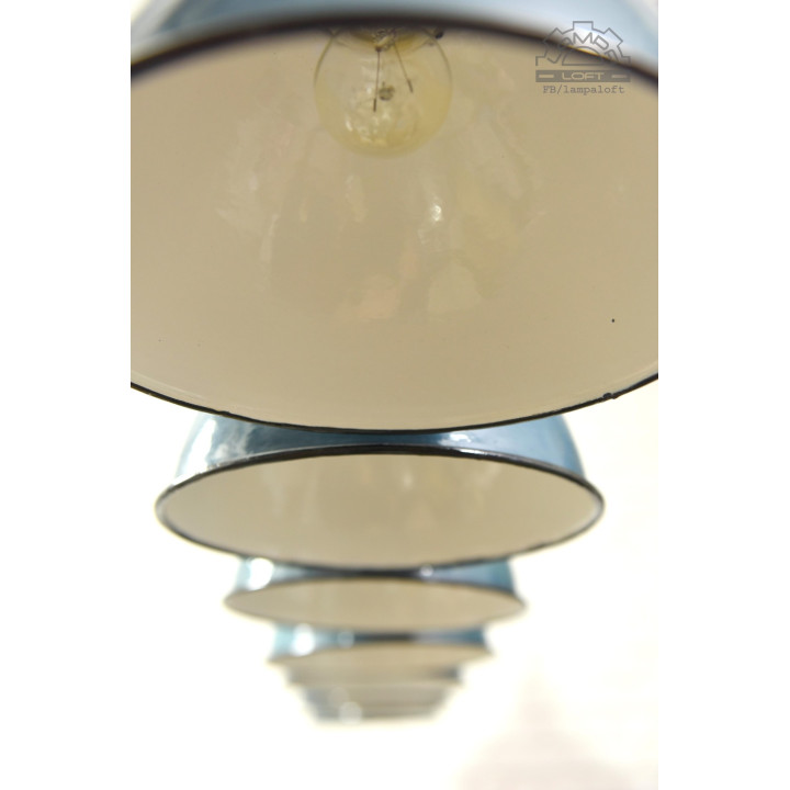 Lampa emaliowana OBg-1 z lat 60'