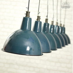 Lampa emaliowana OBg-1 z lat 60'