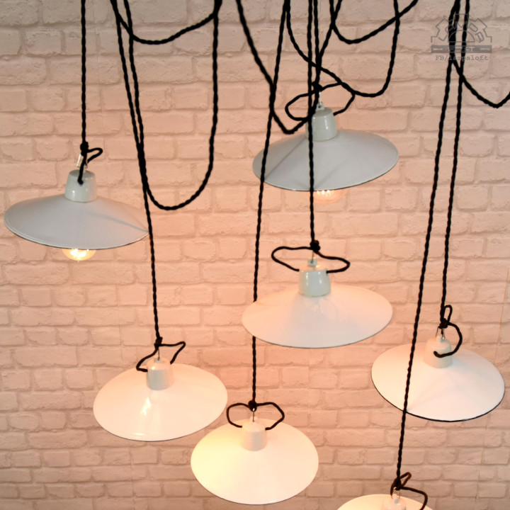 Lampa talerzykowa z lat 60'