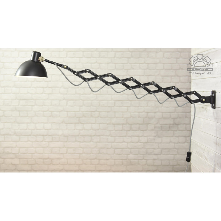 Lampa nożycowa VEB Zweckleuchtenbau Dresden