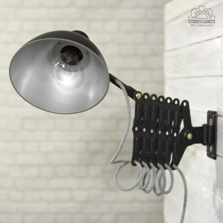 Lampa nożycowa VEB Zweckleuchtenbau Dresden