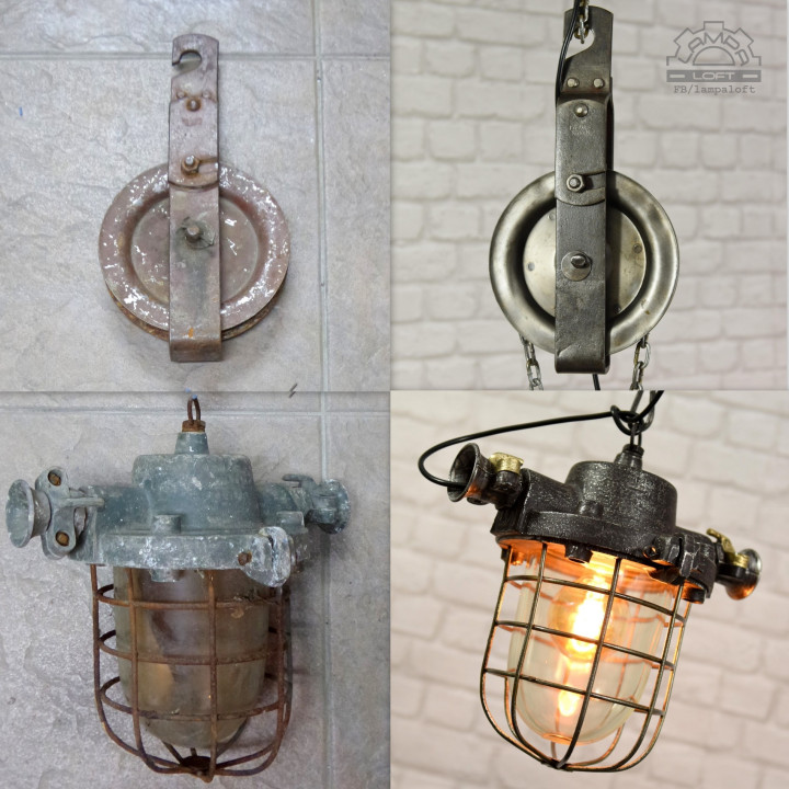 Lampa industrialna z lat 60' LPW-200