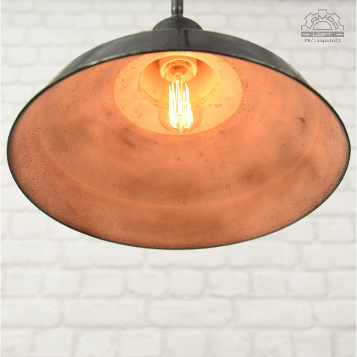 Lampa industrialna Siemens z lat 30'