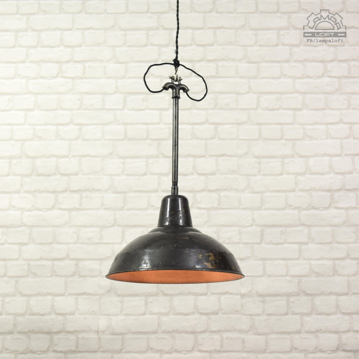 Lampa industrialna Siemens z lat 30'