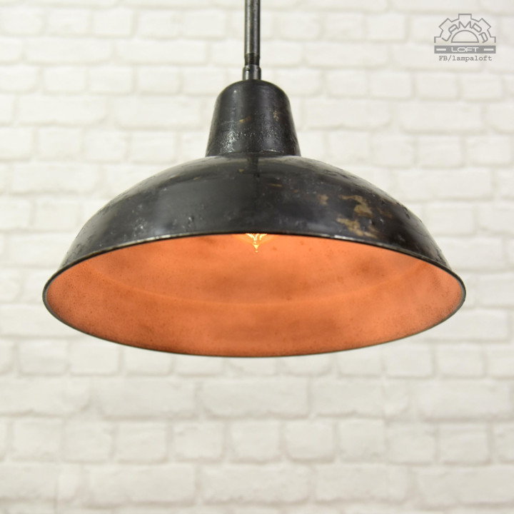 Lampa industrialna Siemens z lat 30'