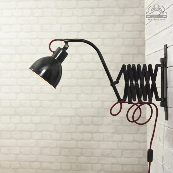 Lampa nożycowa z lat 30'