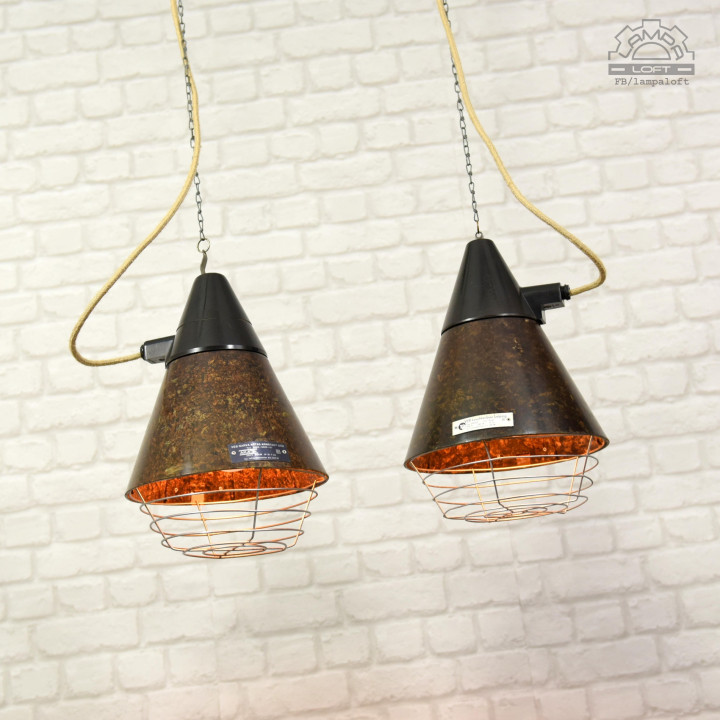Niemiecka lampa z lat 70'