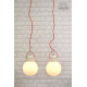Lampa porcelanowa z lat 70'