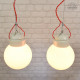 Lampa porcelanowa z lat 70'