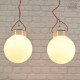 Lampa porcelanowa z lat 70'