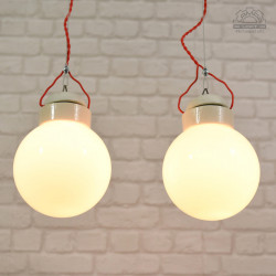 Lampa porcelanowa z lat 70'