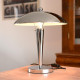 Chromowana lampa stołowa