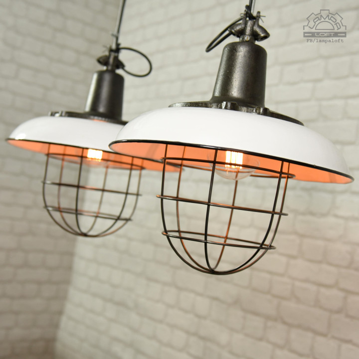 Lampa industrialna OZż-1 z lat 60'