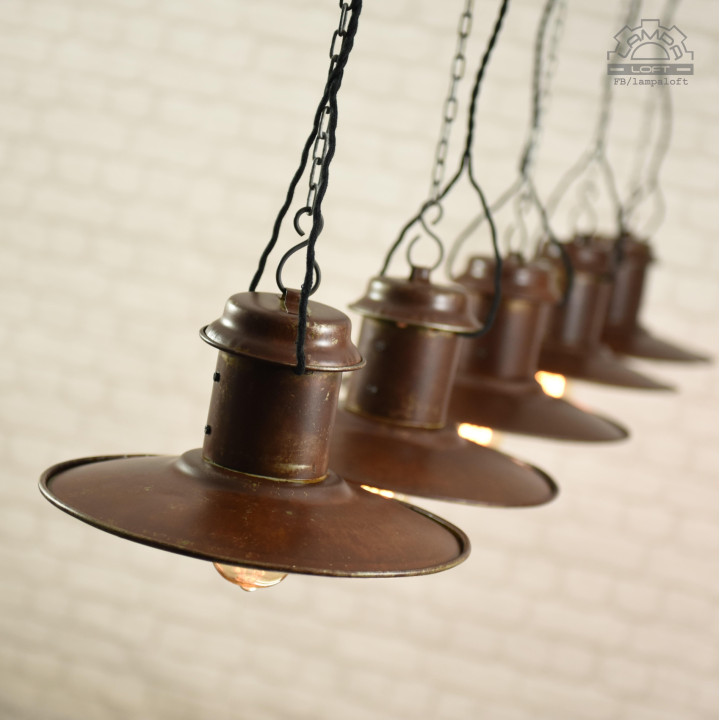 Radziecka lampa industrialna z lat 60'