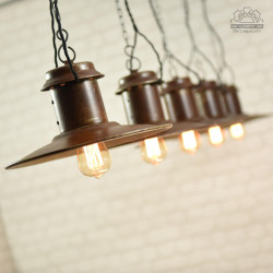 Radziecka lampa industrialna z lat 60'