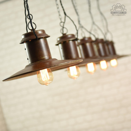 Radziecka lampa industrialna z lat 60'