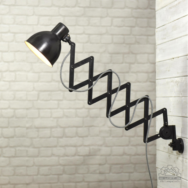 Lampa nożycowa z lat 50'