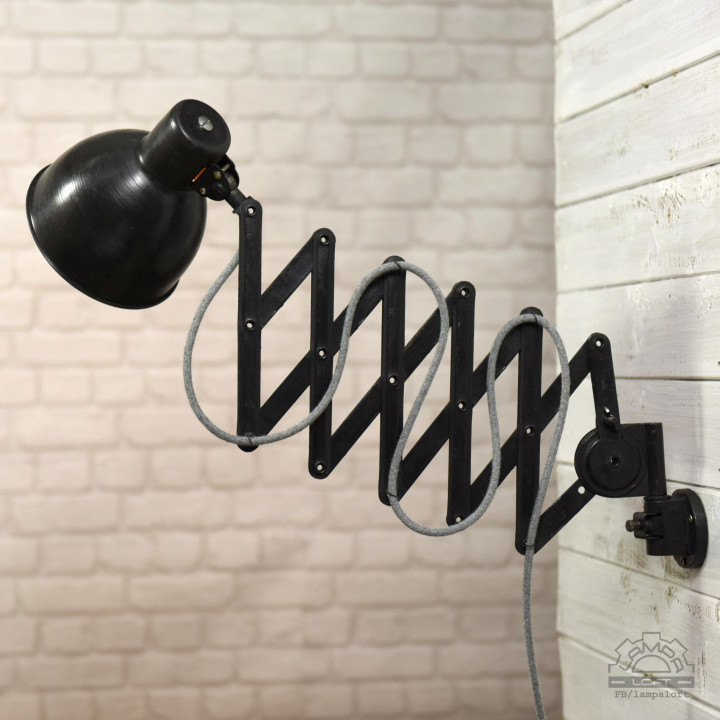 Lampa nożycowa z lat 50'