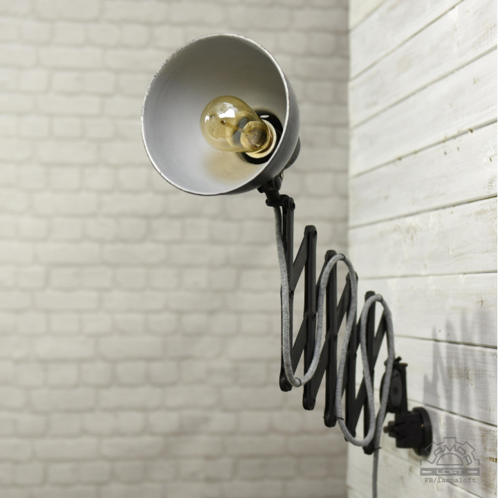 Lampa nożycowa z lat 50'
