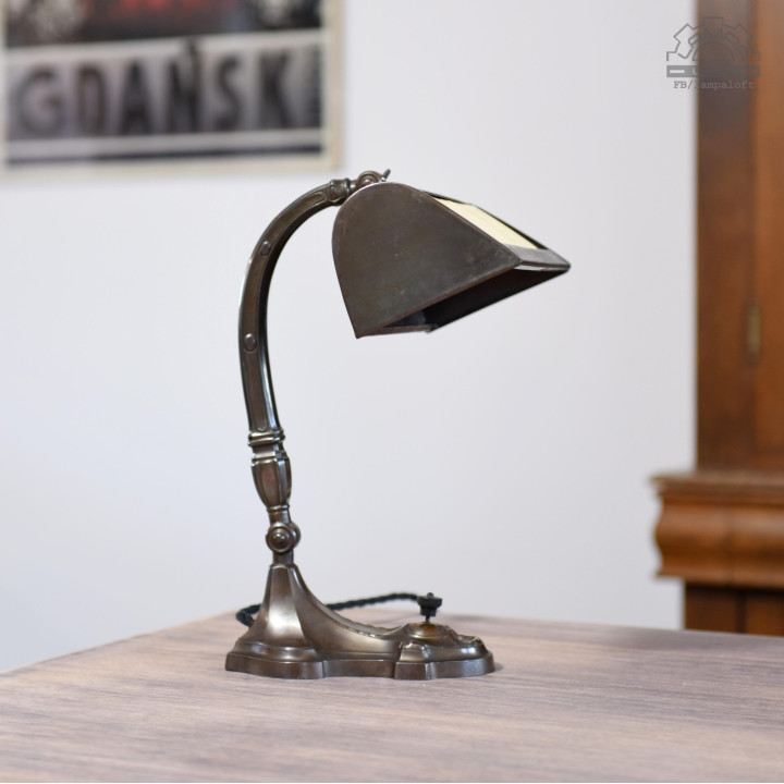 Lampa biurkowa secesja