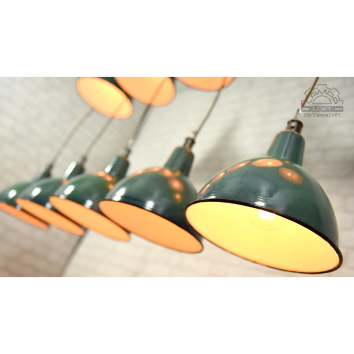 Lampy emaliowane OBg-1 z lat 70'